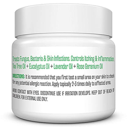 Tea Tree Oil Foot Balm - Natural Remedy for Athletes Foot, Toenail Repair M3 NaturalsUS supplements