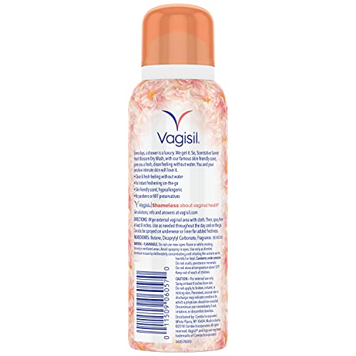 Vagisil Scentsitive Scents Feminine Dry Wash Deodorant Spray for Women, Gynecologist Tested VagisilAu supplements