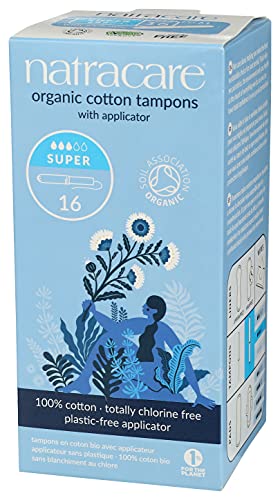 Natracare Organic Cotton Super Tampons with Cardboard Applicator, Plastic Free, Chlorine Free NATRACAREAu supplements
