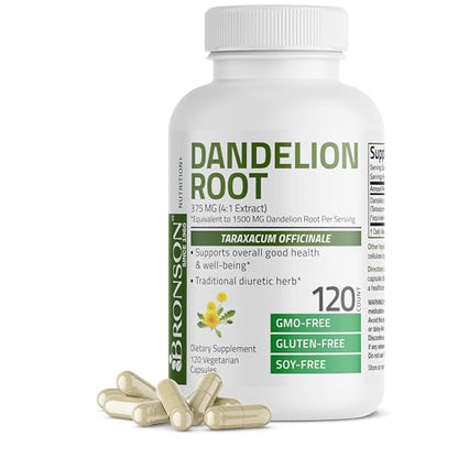 Bronson Dandelion Root High Potency Supplement, Supports Overall Good Health & Well BronsonUS supplements