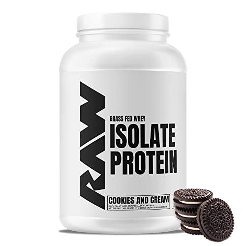 RAW Whey Isolate Protein Powder, Cookies N Cream - 100% Grass-Fed Sports Nutrition RAWUS supplements
