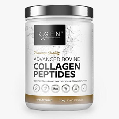 K-GEN Bovine Collagen Powder with Premium Quality Ingredients – Pure Hydrolysed Grass-Fed Bovine Collagen K GEN ketogenic enhancementUS supplements