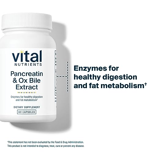 Vital Nutrients Pancreatin and Ox Bile Extract | Natural Digestive Enzyme Vital NutrientsAu supplements