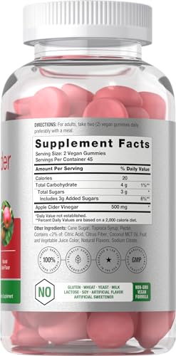 Horbaach Vegan Apple Cider Vinegar Gummies | 90 Count | ACV Supplement | Natural HorbäachUS supplements