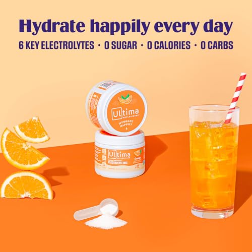 Ultima Replenisher Daily Electrolyte Drink Mix – Orange, 30 Servings – Hydration Powder Ultima ReplenisherUS supplements