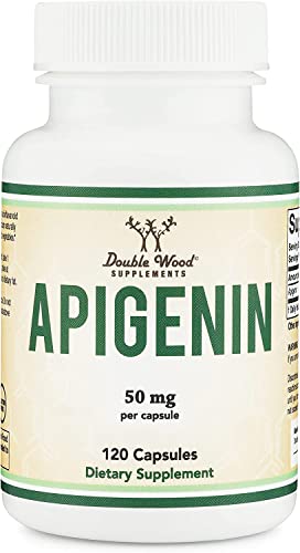 Apigenin Supplement - 50mg per Capsule, 120 Count (Powerful Bioflavonoid Found Double Wood SupplementsUS supplements