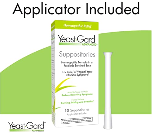 YeastGard Advanced Homeopathic Yeast Infection Vaginal Suppositories - 10 count Box Yeast-GardAu supplements