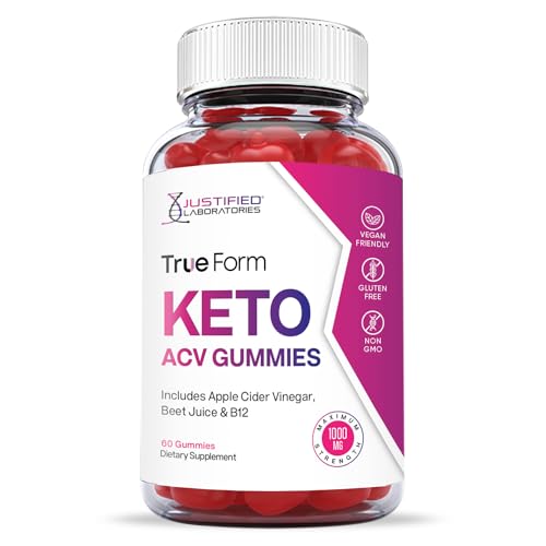 Justified Laboratories True Form Keto ACV Gummies 1000MG Vegan Non GMO Justified LaboratoriesAu supplements