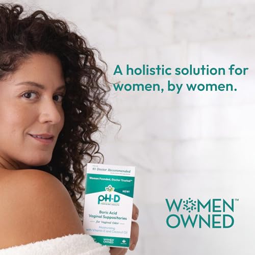 pH-D Feminine Health - Boric Acid Moisturizing Suppository - Woman Owned - for Vaginal Odor pH-D Feminine Health SupportAu supplements