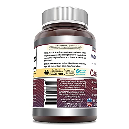 Amazing Formulas Caralluma Dietary Supplement 800 mg 60 Veggie Capsules Amazing NutritionAu supplements