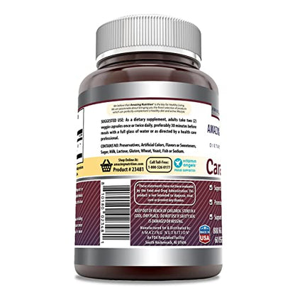 Amazing Formulas Caralluma Dietary Supplement 800 mg 60 Veggie Capsules Amazing NutritionUS supplements