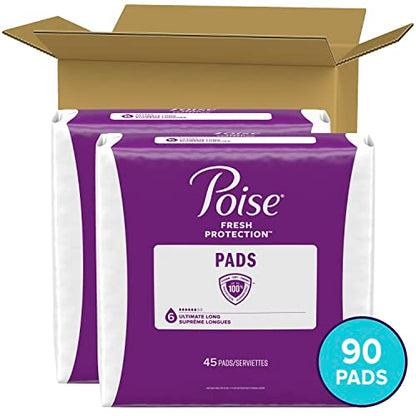 Poise Incontinence Pads & Postpartum Incontinence Pads, 6 Drop Ultimate PoiseUS supplements