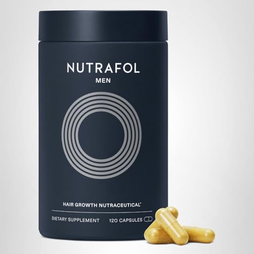 Nutrafol Men's Hair Growth Supplements, Clinically Tested for Visibly Thicker Hair and Scalp Coverage, Dermatologist Recommended - 1 Month Supply NutrafolUS supplements