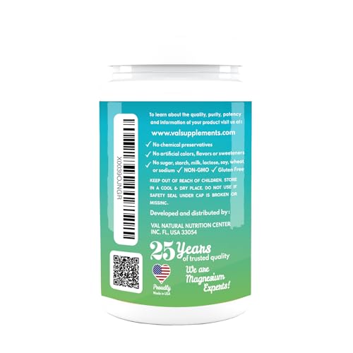 VAL Triple Magnesium Complex 400mg (Glycinate, Taurate & Citrate) for Muscle Relaxation, Sleep & Calm Energy, Vegan, Non-GMO, 90 Capsules VALAu supplements