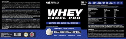Out Angled Whey Excel Pro Whey Protein Powder Vanilla Flavour, 2kg, 66 Servings, High Protein Powder OUT ANGLEDUS supplements