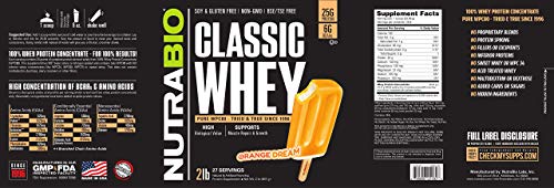 NutraBio Classic Whey Protein Powder- 25G of Protein Per Scoop - Full-Spectrum Amino NutraBioUS supplements