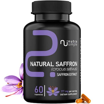 Nutra Simple Saffron Supplements 177mg, Pure Saffron Extract, Made in USA, Natural Nutra SimpleAu supplements