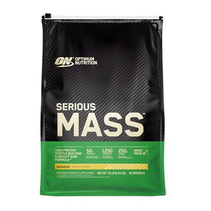 Optimum Nutrition Serious Mass Weight Gainer Protein Powder, Vitamin C, Zinc Optimum NutritionUS supplements