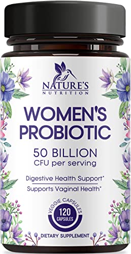 Probiotics for Women 4-in-1, 50 Billion CFU + Prebiotics, Vaginal Women's Probiotic Nature's NutritionUS supplements