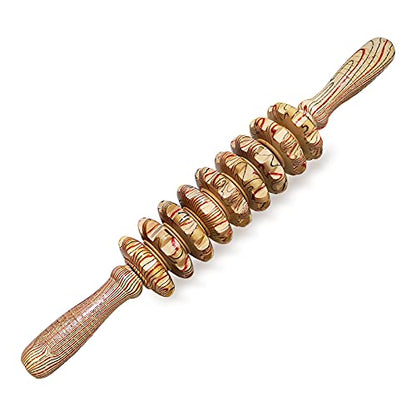 Deston Wooden Massager Handheld Roller Trigger Point Massager Stick for Fascia, Cellulite DestonUS supplements