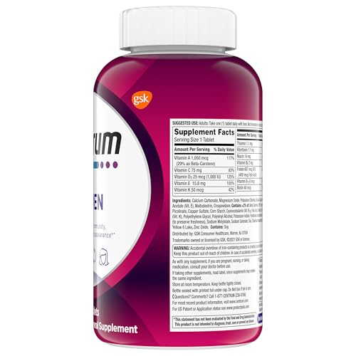Centrum Multivitamin Tablet for Women, Multivitamin/Multimineral Supplement with Iron, Vitamin D3, B Vitamins and Antioxidant Vitamins C and E CentrumAu supplements