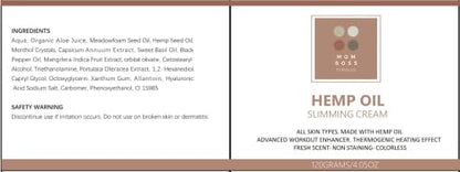 Full Body Hemp oil Slimming Hot Cream - Weight Loss Fat Burning Inch Reducing Heath SecretUS supplements