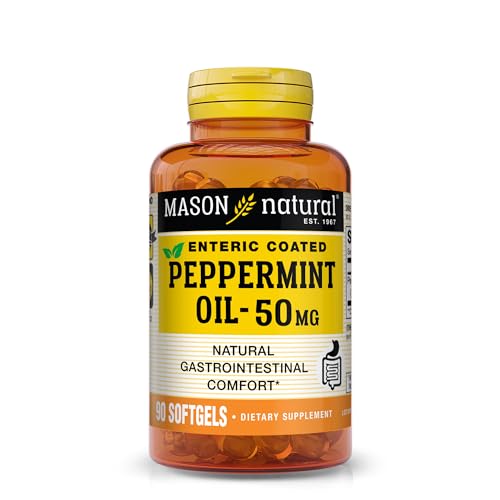 MASON NATURAL Peppermint Oil 50 mg Enteric Coated - Natural Gastrointestinal Comfort MASON NATURALUS supplements