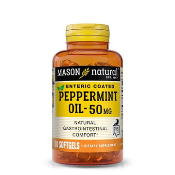 MASON NATURAL Peppermint Oil 50 mg Enteric Coated - Natural Gastrointestinal Comfort MASON NATURALUS supplements