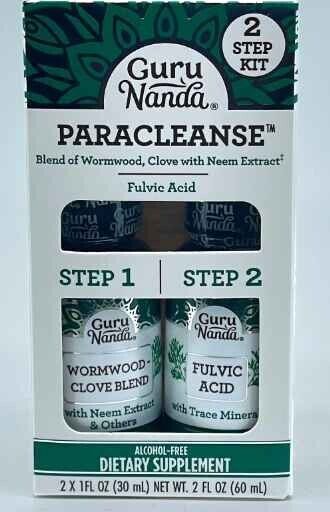 GuruNanda Paracleanse with Wormwood, Clove & Fulvic Acid with Neem Extract - 2 Step GuruNandaUS supplements