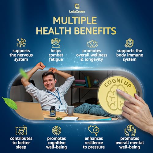 LetaGreen Organic Lions Mane Supplement Capsules - 120 Real Mushrooms Lion's Mane LetaGreenUS supplements