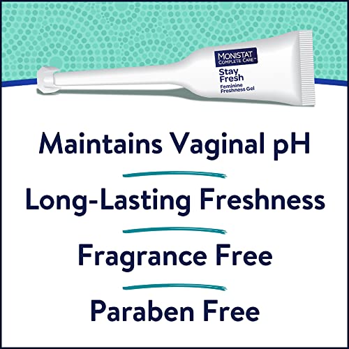 Monistat Stay Fresh Gel, Odor Eliminating Gel for Feminine Care, Fragrance Free Vaginal Gel, Prefilled MonistatAu supplements