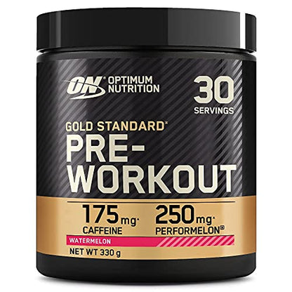 Optimum Nutrition Gold Standard Pre Workout Watermelon Flavoured Powder, 330g Optimum NutritionUS supplements