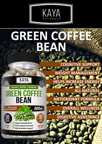 Kaya Naturals Green Coffee Bean 60ct - Weight Management Kaya NaturalsUS supplements