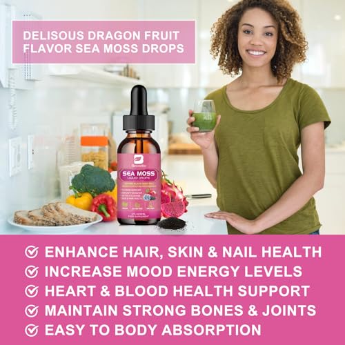 3000mg Sea Moss Liquid Drops - Organic Black Seed Oil & Irish Sea Moss B BEWORTHSUS supplements