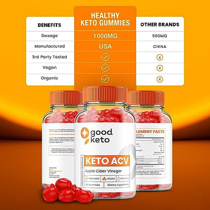 (5 Pack) Good Keto ACV Gummies - Official - Keto Good ACV Advanced Formula Plus RillvoUS supplements
