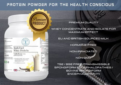 Complementary Supplements - BodyFuel Whey Protein Isolate & Concentrate Vanilla Flavour Complementary SupplementsUS supplements