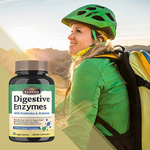 Elixeed Digestive Enzymes Plus Probiotics & Prebiotics, 22 Digestive Enzymes with Amylase ElixeedAu supplements