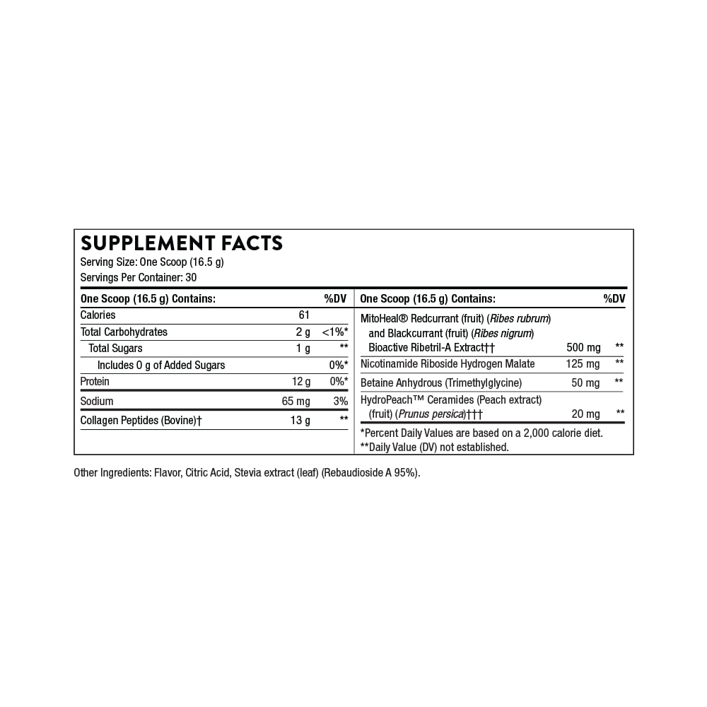 THORNE Collagen Plus - Collagen Peptides Powder with Nicotinamide Riboside THORNEUS supplements