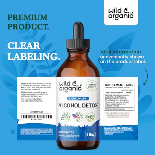 Wild & Organic Alcohol Detox Supplement - Liver Cleance & Repair Formula - Anti Alcohol Wild & OrganicAu supplements