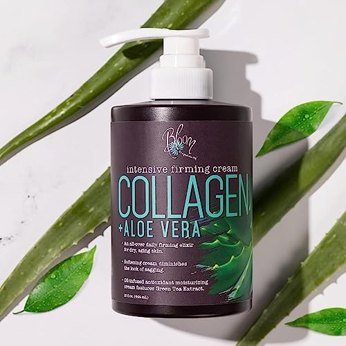 BLOOM Vitamin C Cream + Collagen Cream Body Lotion & Face Moisturizer 2PC Skincare BLOOM IT'S A GREAT SKIN DAY!US supplements