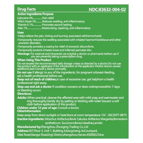 Dr.Goddyik Maximum Strength Hemorrhoid & Fissure Relief Cream Ointment with Aloe & Vitamin E - Fast Acting, Long Lasting Soothe for Itching, Burning & Fissures Dr.GoddyikAu supplements