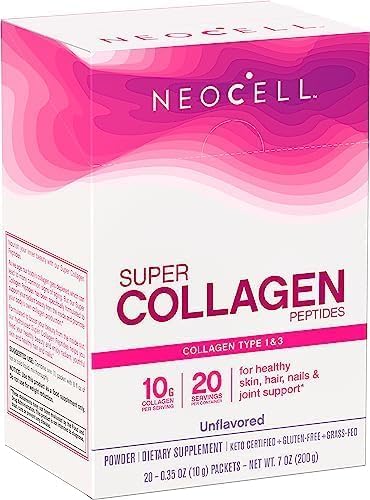 NeoCell Super Collagen Peptides, 10 g Collagen/Single-Serve Packet; Keto Certified NeoCellUS supplements
