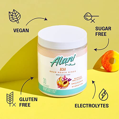 Alani Nu Island Crush Pre Workout and BCAA Sour Peach Rings Post Workout Powder Alani NuAu supplements