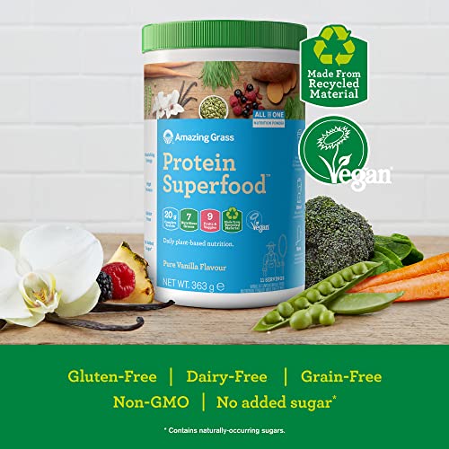 Amazing Grass Protein Superfood, Organic Vegan Protein Powder with Fruit and Vegetables Amazing GrassAu supplements