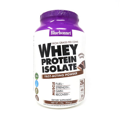 BlueBonnet 100% Natural Whey Protein Isolate Powder, Chocolate, 2 Pound BluebonnetUS supplements