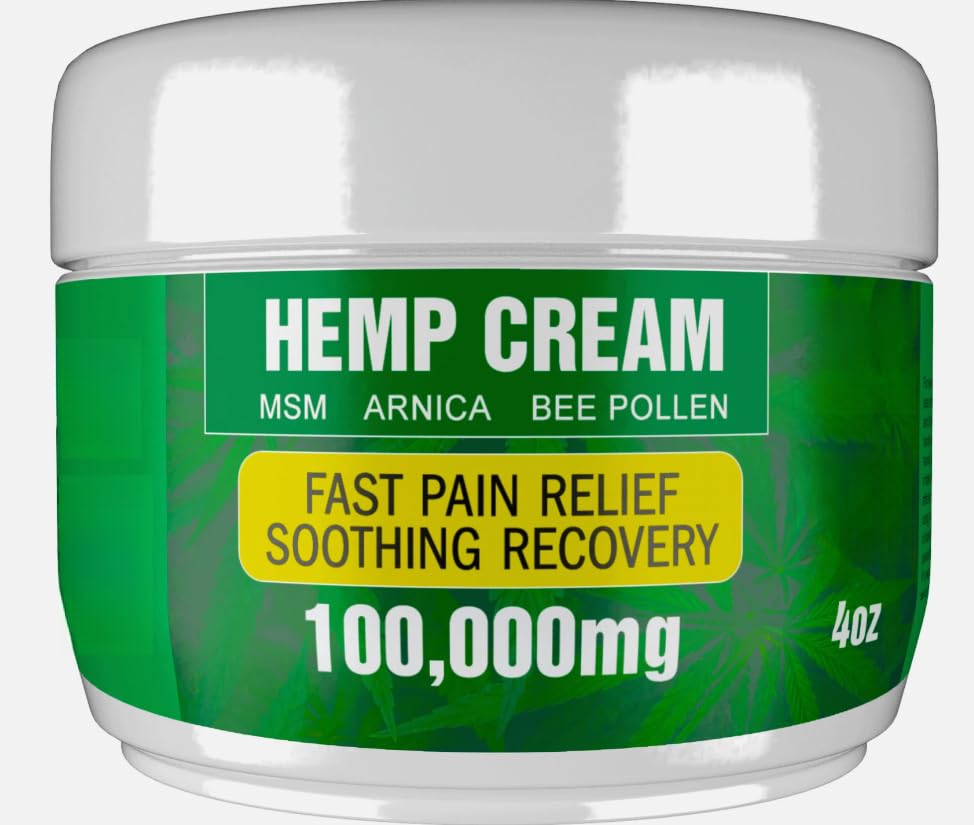 Strong Hemp Pain Rel.ief Cream | Fast Pain Rel.ief for Joints, Mus.cles, Ner.VES GenericAu supplements