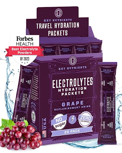 KEY NUTRIENTS Multivitamin Electrolytes Powder Packets - Fruity Grape 20 Pack KEY NUTRIENTSUS supplements