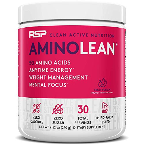 RSP NUTRITION AminoLean Pre Workout Energy (Fruit Punch 30 Servings) with TrueFit RSP NUTRITIONAu supplements